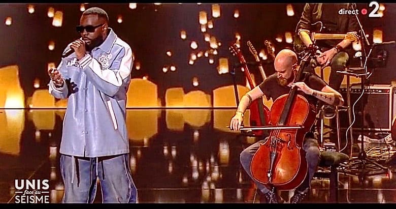 Mathyas Voisin avec GIMS sur scène